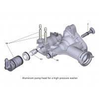 Голова помпы Alu для мойки K 4 - K 5 - K 6, 5.062-802.0 Karcher 4.551-354.3