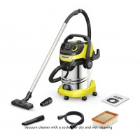 Хозяйственный пылесос с розеткой WD 6 P S V-30/6/22/T Karcher 1.628-360.0 Хозяйственный пылесос с розеткой WD 6 P S V-30/6/22/T Karcher 1.628-360.0