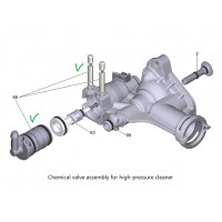 Клапан химии в сборе для мойки K 4 - K 5 - K 6, Karcher 4.101-213.0