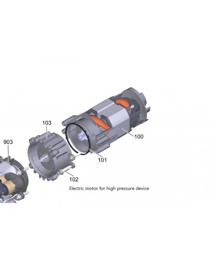 Мотор UM76/45/1.15-230-G2/2 для моек K 4 - K 5, Universal, Karcher 6.613-629.3