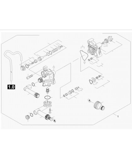 Ремкомплект для помпы K 4.98 M PL/MD Karcher 9.001-325.0