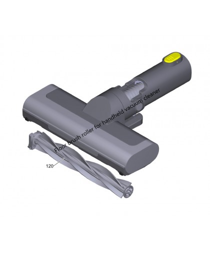 Валик щетки напольной для пылесоса KVA 2, VCS 3 Nano, Karcher 9.774-638.0