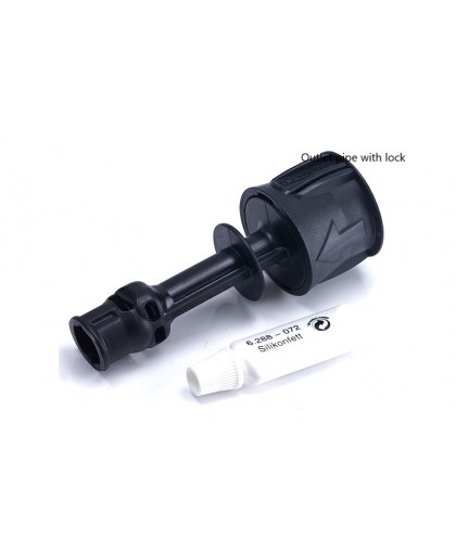 Выходной патрубок с фиксатором для K 25 Silent, Karcher 5.064-504.0, 4.064-056.0