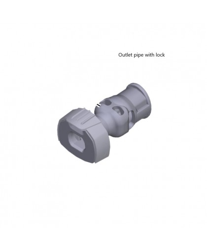 Патрубок ВД с фиксатором, K Mini, K 2 - K 3 Horizontal, Karcher 4.064-057.3 Патрубок ВД с фиксатором, K Mini, K 2 - K 3 Horizontal, Karcher 4.064-057.3