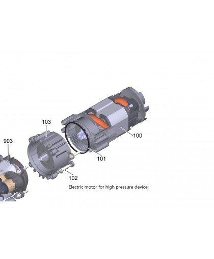 Мотор UM76/45/1.15-230-G2/2 для моек K 4 - K 5, Universal, Karcher 6.613-629.3