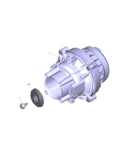 Мотор в сборе для K 5 WCM, K 5 FC, K 5 PC, Karcher 4.100-707.0