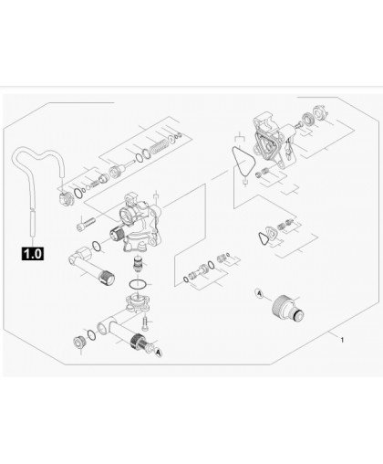 Ремкомплект для помпы K 4.98 M PL/MD Karcher 9.001-325.0