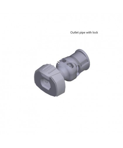 Патрубок ВД с фиксатором, K Mini, K 2 - K 3 Horizontal, Karcher 4.064-057.3 Патрубок ВД с фиксатором, K Mini, K 2 - K 3 Horizontal, Karcher 4.064-057.3