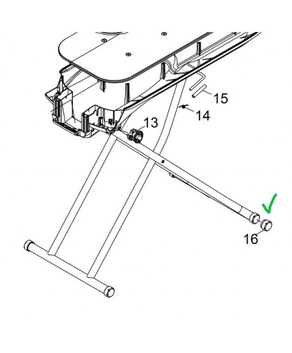 Заглушка для ножки доски AB 1000 Karcher 6.884-008.0